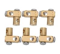 TOYANDONA 6pcs Brass Universal Joint for Bathroom Basin Sink Drain Smooth Pop-up Action and Simple Installation, Replacement Part for Home and Kitchen Washbasin Drain Fitting