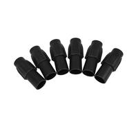 TOYANDONA 6pcs Broom Pole Adapter Extension Rod with Screw Tightening Design Black Plastic Extension Rods for Telescopic Handles Compatible Duster and Water Wiper Essential Accessories