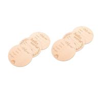 TOYANDONA 6pcs Cards Wooden Growth Signs for Newborn Hospital Announcement Hello Girl Keepsakes for Adorable Photo Props