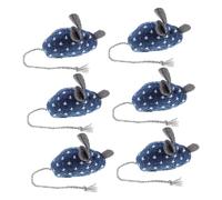TOYANDONA 6pcs Cat Mouse Soft Catnip Interactive for Indoor Cats Lightweight and Engaging Reduce Loneliness and Encourage Play Cartoon Mouse Shape