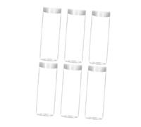 TOYANDONA 6pcs Coin Storage Tubes Plastic Coin Holders for Quarters Dimes Pennies Money Bank Collection