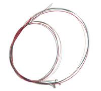 TOYANDONA 6pcs Colored Metal Guitar Strings Acoustic Folk Guitar Strings Replacement Set for Electric and Acoustic Bag Packaging
