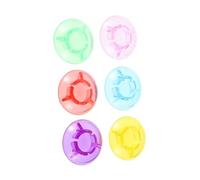 TOYANDONA 6pcs Colorful Mushroom Shaped Guitar Effects Pedal Caps Footswitch Topper Button Covers in Purple Blue Green Yellow Red Pink for Guitar Accessories