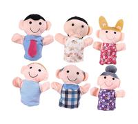TOYANDONA 6pcs Creative Hand Puppets for Lightweight Storytelling Portable Educational Role Play Puppets with Design for Indoor Outdoor Fun