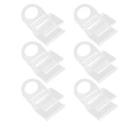 TOYANDONA 6pcs Curtain Fasteners Blind Holders U-shaped Plastic Clips Minimalist Sleek Appearance Easy Installation for Indoor Home Roller Shades Drapes