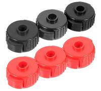 TOYANDONA 6pcs Cymbal Quick Release Cap Nuts Drum Fixing Buckles Universal Percussion Accessories with Fast Installation and Removal for Hi-hat Cymbal Stands, Black and Red