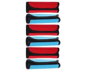 TOYANDONA 6pcs Detachable Pull up Bar Grip Sleeve for Home Gym and Strength Training, Non-Slip Polyester Cover Reduces Friction and Protects Hands on Dumbbells and Pull up Bars