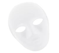 TOYANDONA 6Pcs DIY White Blank Masquerade Masks for Men Paintable Paper Pulp Masks for Halloween Party Craft Decorating Fashion Shows and Special Events