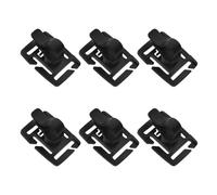 TOYANDONA 6pcs Drinking Water Bag Pipe Fixing Clip Water Bottle Backpack Drinking Valve Tube Clips Camping Accessories Bladder Clamp Black