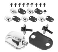 TOYANDONA 6pcs Drum Lug Mounts Metal Snare Drum Accessories with Screws and Gaskets, Stable Drumming Experience, Easy to Install for Classroom Demonstrations and Music Practice