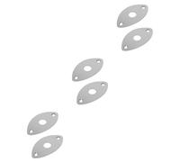 TOYANDONA 6pcs Electric Guitar Jack Cover and Bass Output Interface Baffle Durable Replacement Parts for Guitar Input Jack Easy Installation Finish