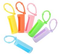 TOYANDONA 6pcs Essential Oil Storage Case Silicone Roller Bottle Protector Sleeve 10ml with Adjustable Strap for Aroma Enthusiasts Yoga Gym Weekend Trip