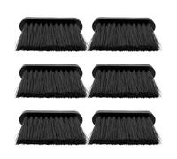 TOYANDONA 6pcs Fireplace Brush Head Replacement Set, Chimney Brush Replacement and Hearth Tool Parts for Wood Burning Stove, Fire Pit Cleaning Accessories for Fireplace Care