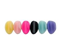 TOYANDONA 6pcs Flute Thumb Rest Cushion Soft Silicone Positioner for Oboe Clarinet Comfortable Nonslip Hand Support for Woodwind Players Purple Yellow Pink Rose Blue Black