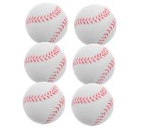 TOYANDONA 6pcs Foam Baseballs for Soft PU Training Balls for Safe Play for Baseball Practice Enhances Coordination Reflexes