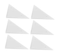 TOYANDONA 6pcs Foosball Table Corner Replacement Parts Plastic Triangle Edge Protectors for Table Football Easy Install Foosball Edge Replacement Accessories for Game Rooms and Clubs