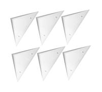 TOYANDONA 6pcs Fooseball Table Corner Foosball Replacement Triangle Foosball Table Protector White