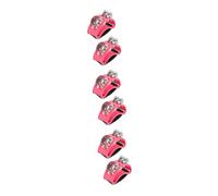 TOYANDONA 6pcs Foot Tambourines Musical Instrument for Boy Girl Percussion Accessory Elastic Band for Music Education Cultivates Rhythm Skills and Boys and Girls Fun Activities