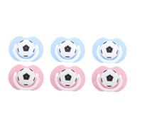 TOYANDONA 6pcs Football Pacifiers Funny Silicone Soothing Dummy for Newborns and Comfortable Design for Jaw Development Adorable for Parents