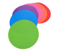 TOYANDONA 6pcs Football Training Discs Flat Round Markers for Soccer Field Agility Drills Weather-resistant Spot Markers for Indoor Outdoor Sports Training