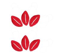 TOYANDONA 6pcs Funny Red Lips Prank with Elastic String for Party Events | Vinyl Oversized Prop, Opens and Closes, April Fools and Halloween Novelty for School Breaks