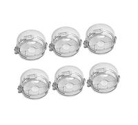 TOYANDONA 6pcs Gas Stove Knob Covers Child Proof Safety Guard Plastic Stove Knob Protector Heat-Resistant Easy to Install Multi-Scene Use