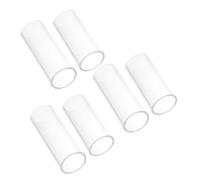 TOYANDONA 6pcs Glass Guitar Slide for Electric Acoustic Guitars Clear Finger Sliders for Stable Grip Precise Control and Versatile Use in Blues Jazz Country Performances