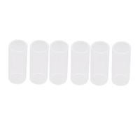 TOYANDONA 6pcs Glass Guitar Slide Standard for Guitar Play for Blues Glass Material