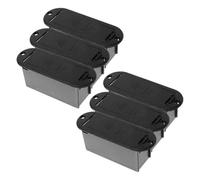 TOYANDONA 6pcs Guitar Battery Case Battery Holder Case for Active Pickup Guitar Maintenance Material Fits Music Instruments
