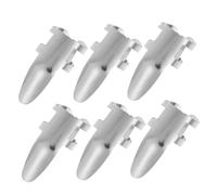 TOYANDONA 6pcs Guitar Finger Picks Stainless Steel Metal Finger Protector Easy to Carry Silver for Playing Musical Instruments