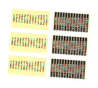 TOYANDONA 6pcs Guitar Fretboard Stickers Note Decals for Easy for Beginners Music Theory Practice Self-learning Guitar Accessory