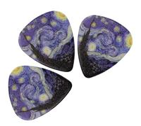 TOYANDONA 6pcs Guitar Picks Set with Cosmic Pattern Thick Electric Guitar and Ukulele Picks for Musical Instrument Accessories
