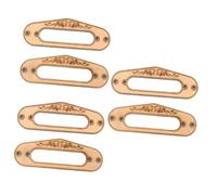 TOYANDONA 6pcs Guitar Pickup Frame Single Coil Pickup Ring Mounting Ring Inner Hole for Tl Style Electric Guitars