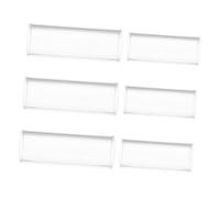 TOYANDONA 6pcs Guitar Slide Ring Glass Slide for Guitar Finger Travel Practice Stage Shows Performance