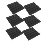 TOYANDONA 6pcs High Density Soundproofing Panels Bar-shaped Acoustic Foam Ceiling Tiles for Music Rooms Recording Studios Sound Dampening PU Material Sound Absorption