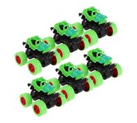 TOYANDONA 6pcs Inertia Pull Back Off Road Car Friction Powered Plastic Vehicles for Birthday Party Favors Indoor Outdoor