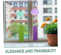 TOYANDONA 6pcs Japanese Edo Style Glass Wind Chimes Colored Bells for Garden Patio Balcony Window Hanging Ornaments with Soothing Sound and Summer Decor Packaging