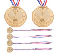TOYANDONA 6pcs Medals Fun Plastic Awards for Sports Day Competitions and Parties for Boys and Unique Achievement Recognition