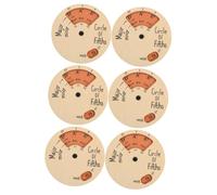 TOYANDONA 6pcs Melody Tool Chord Wheel Circle of Fifths Wooden Music Circle Wheel for Piano Players