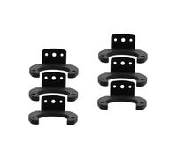 TOYANDONA 6pcs Mic Stand Desk Mount Microphone Hanging Rack Wall-mounted Mic Storage Stand