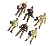 TOYANDONA 6pcs Military Surplus Toy Soldier Models Boys and Girls Army Soldiers Realistic Plastic Figures Smooth Edges Random Style