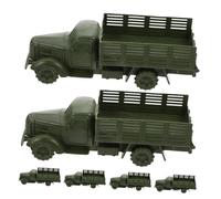 TOYANDONA 6pcs Mini Military Truck Models Sandbox Decor Educational Vehicle for Develop Strategic Thinking and Creativity Versatile Home School