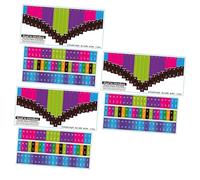 TOYANDONA 6pcs Musical Note Stickers for Keyboard Tone Kalimba Decor for Visual Learners
