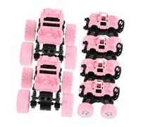 TOYANDONA 6pcs Off Road Car Model with Inertia Pull Back Friction Power Battery Vehicles for Birthday Party Supplies Outdoor and Indoor Play