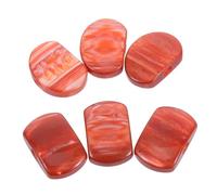 TOYANDONA 6pcs Oval Guitar Tuning Peg Buttons Red Iridescent Resin Square Acoustic Folk Guitars Comfortable Grip Instrument Accessories Replacement Tuning Pegs