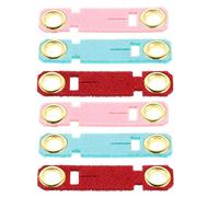 TOYANDONA 6pcs Parrot Foot Rings Bird Leg Bands for Small Birds and Parakeets Soft Adjustable Training Leg Bands in Red Pink Blue Suitable for Daily Use