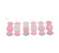 TOYANDONA 6pcs Party Decoration Winter Holiday Tree Decorations Sweet Pendant Festive Candy Hanging Small Fake Candy Model Xmas Tree Foam Ornaments