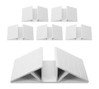 TOYANDONA 6pcs Plastic Triangle Reinforcement Groove Fittings for Pet Fence and Safety Gate, Multipurpose Compatible Accessories for Indoor and Stair Use