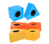 TOYANDONA 6pcs Portable Microphone Flag Cube Triangular for Tv Interviews and Business Meetings Microphone Decorations Accessories Mic Accessories