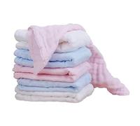 TOYANDONA 6pcs Pure Cotton Gauze Towels Feeding Towel Soft Facecloth for Boy Girl Versatile for Bathing and Cleaning